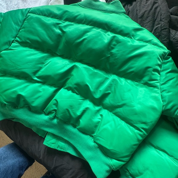 River Island Green Bomber Jacket - Picture 10 of 11
